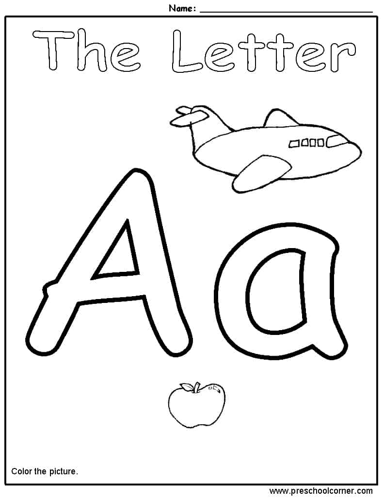 5 Letter A Preschool Printables - diy Thought