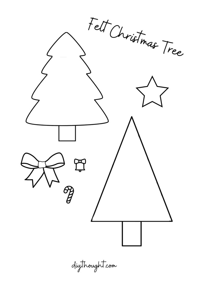 Felt Christmas Trees - diy Thought